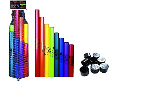 Boomwhackers C Major Diatonic Scale Set with Octavator Caps 8-Pack