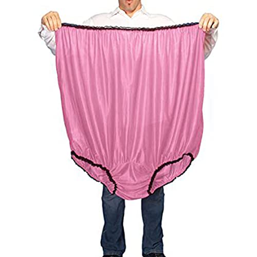 YEMYIQZ Big Mom Undies Funny Joke Gag Prank Gifts Giant Novelty Underwear For Women Men Granny Panties Gala Games Dark Pink