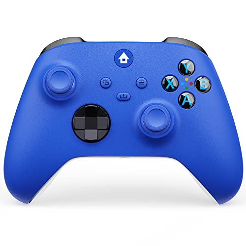 Wireless Controller Compatible with Xbox One,Xbox Series X,Xbox Series S,Xbox One X/S, Xbox Elite Series,Windows 10/11 Gaming Controller with Share Button,3.5mm Headphone Jack, 2.4GHZ Adapter-Blue