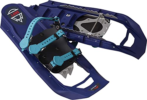 MSR Shift Youth Snowshoes for Teens and Young Adults (Pair), Tron Blue, 19'