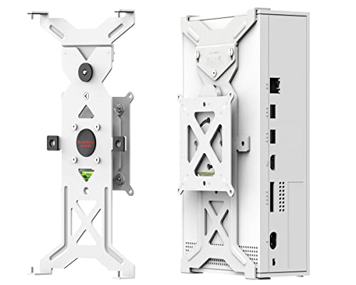Magnetic Wall Mount for Xbox Series S, Metallic Support Bracket with Magnet and Built-in Level Design - Mount XSS Vertical or Horizontal Beside TV or Under Gaming Desk