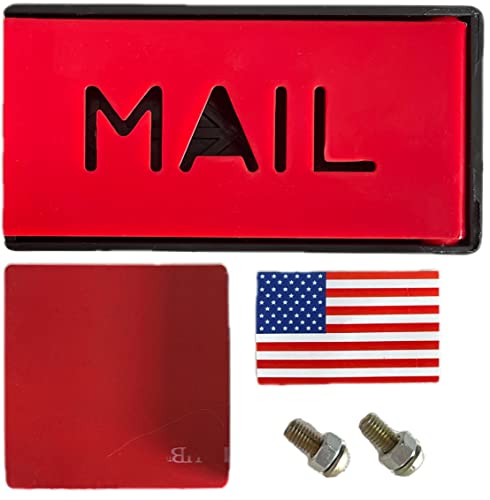 Mailbox flags for brick mailboxes | Mailbox flag replacement kit | Mailbox Red flag | Mailbox alert flag | Mailbox Red Flag Replacement | 3.9 x 2 x 0.5 inches