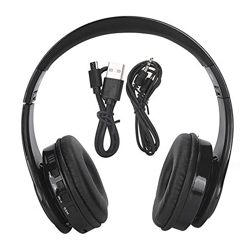 070 Headset, Bluetooth 5.0 Earpiece Wireless Over Ear Hands?Free Call Stereo Gaming Headset with Microphone(Black)