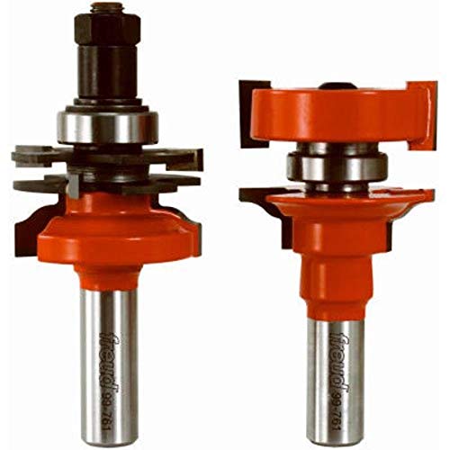 Freud 99-761: 1-11/16' (dia.) Premier Adjustable Rail & Stile Bit with 1/2' shank (ogee), 3-3/4' overall length