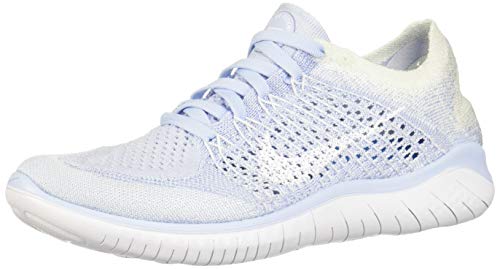 Nike Women's Free Rn Flyknit 2018 Running Shoe (8.5, Blue)