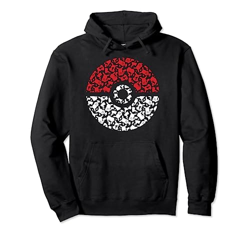 Pokémon - Pokeball Pikachu Pattern Pullover Hoodie