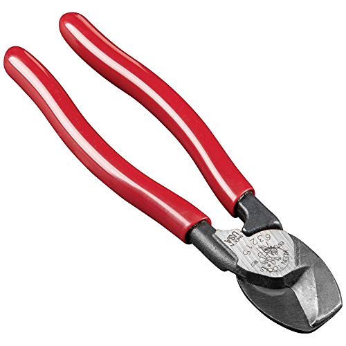 Klein Tools 63215 Cable Cutter, Made in USA, High-Leverage 6.5-Inch Compact, Forged From US Made Steel, Ideal for Cutting Aluminum and Copper Cable