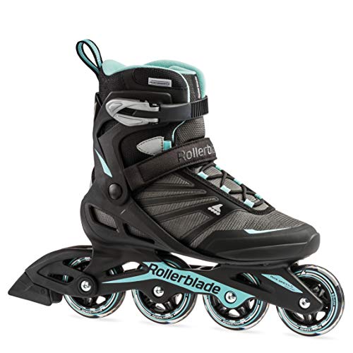 Rollerblade Zetrablade Women's Adult Fitness Inline Skate, Black/Light Blue, US Women's 9