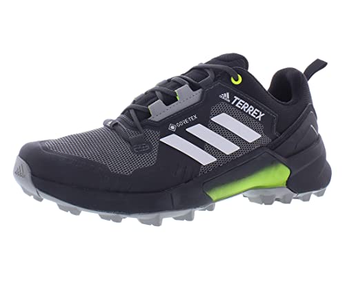 adidas Men's Terrex-Swift-R3-GTX Sneakers Core Black/Grey/Solar Yellow Sz. 13