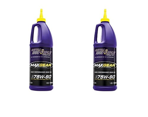 Royal Purple 01300 Max Gear Ultra-Tough High Performance Synthetic Gear Oil 75W-90-1 qt (Case of 2)