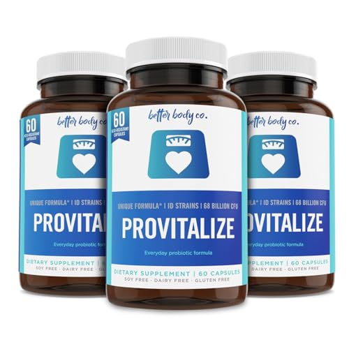 Better Body Co. Provitalize | Probiotics for Women, Menopause, 68.2 Billion CFU, Digestive Health - Relief for Bloating, Hot Flashes, Joint Support, Night Sweats - Gut Health & Metabolism (3 Pack)