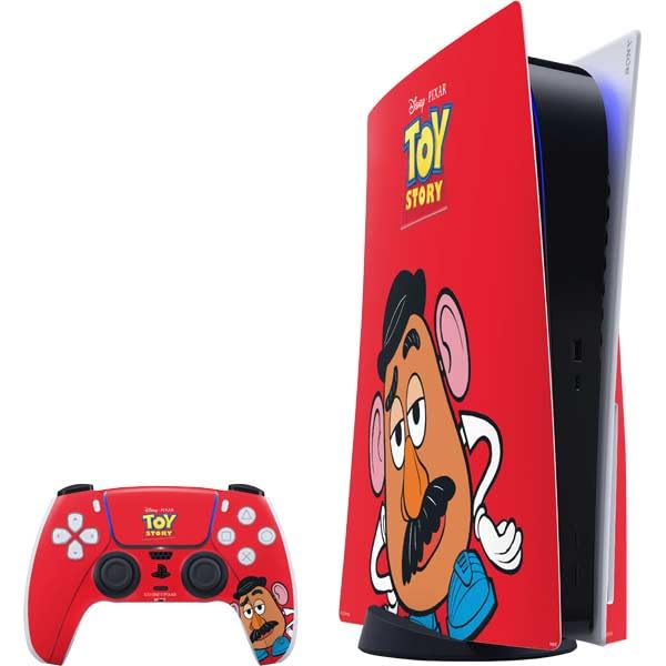Skinit Decal Gaming Skin Compatible with PS5 Bundle - Officially Licensed Disney Toy Story Mr Potato Head Design