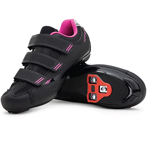 Tommaso Pista 100 Indoor Cycling Shoes for Women: Peloton Bike Compatbile with Pre-Installed Look Delta Cleats - Perfect for Indoor & Road Bike Use - Peleton Shoes Indoor Bike Shoe - Pink Delta 37