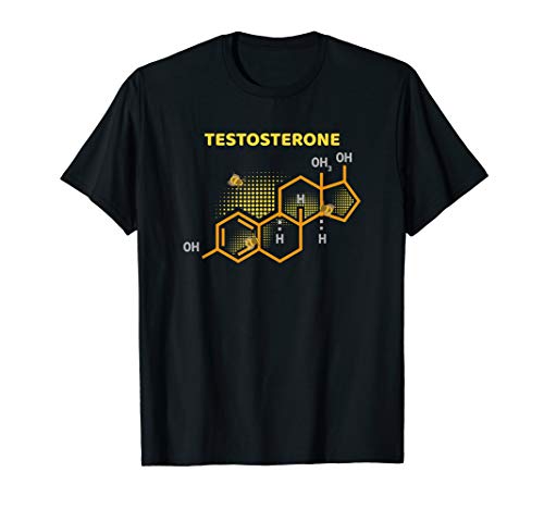Testosterone T-Shirt Male Chemical Structure Hormone