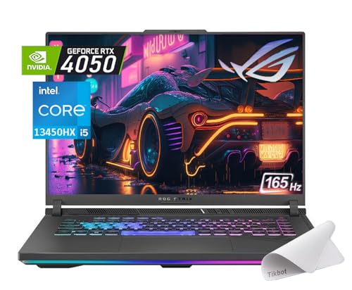 ASUS ROG Strix G16 (2023) Gaming Laptop, 16” 16:10 FHD 165Hz, GeForce RTX 4050, Intel Core i5-13450HX (10-core), MUX Switch, Wi-Fi 6E, Win 11 Home, w/Mouse Pad (32GB RAM | 2TB PCIe SSD)
