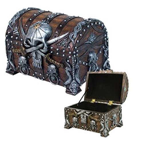 Pacific Giftware Pirate s Treasure Chest Trinket/Mini Jewelry Box