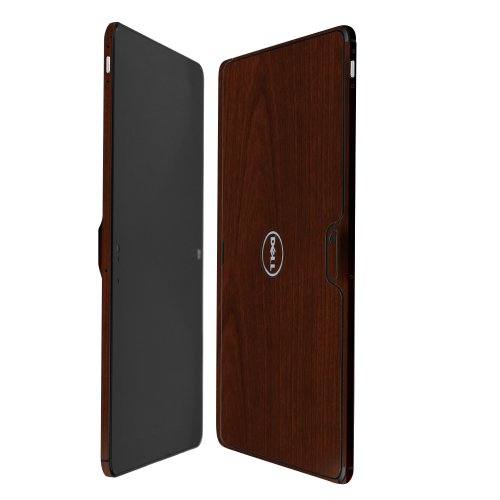 Skinomi Dark Wood Full Body Skin Compatible with Dell Venue 11 Pro (Full Coverage) TechSkin with Anti-Bubble Clear Film Screen Protector