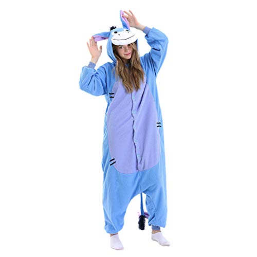 OGU' DEAL Donkey Animal Cosplay Halloween Xmas Costume Eeyore Oneise Unisex Adult Teens Pajamas
