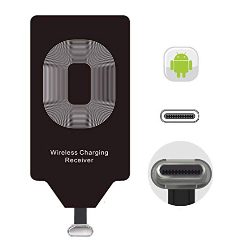 Wireless Charging Adapter Charger Receiver USB Type C Card for Essential Phone LG Stylo 6 5 V20 G5 Google Pixel 2 XL Moto G7 G6 Plus Z2 Force Play Motorola HTC 10 U11 Samsung Galaxy A20 A10 A9 C9 Pro