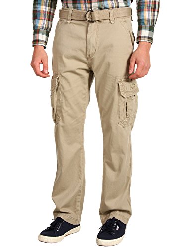 Unionbay Men's Survivor Iv Relaxed Fit Cargo Pant - Reg and Big and Tall Sizes, Desert, 52x32