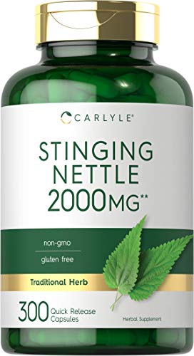 Carlyle Stinging Nettle Leaf Extract 2000mg | 300 Capsules | Non-GMO & Gluten Free Supplement