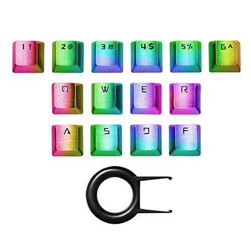 GamCap FPS & MOBA Custom Gaming Keycap,Keycaps Set(14 Keys) Include Key Puller,Durable Stainless Steel Metal Keycap Compatible with Mechanical Gaming Keyboard 60% Keuboards Cherry Mx Switch