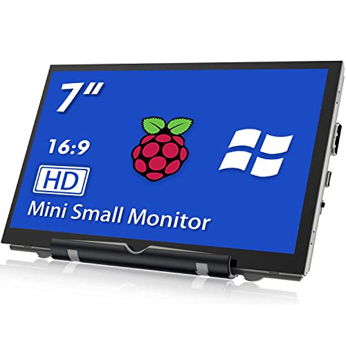 HAMTYSAN Raspberry Pi Screen 7 Inch HDMI Monitor 800x480 LCD Screen Display Mini Small Monitor for Raspberry Pi 4/3/2/Zero/B/B+ Win11/10/8/7 (Non-Touch), Driver Free