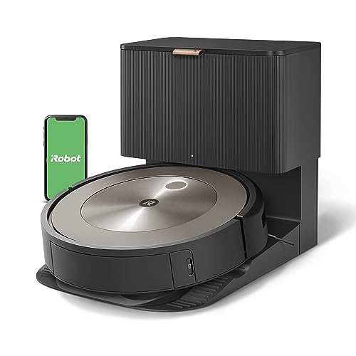 iRobot Roomba j9+ Self-Emptying Robot Vacuum – More Powerful Suction, Identifies and Avoids Obstacles Like pet Waste, Empties Itself for 60 Days, Best for Homes with Pets, Smart Mapping, Alexa​