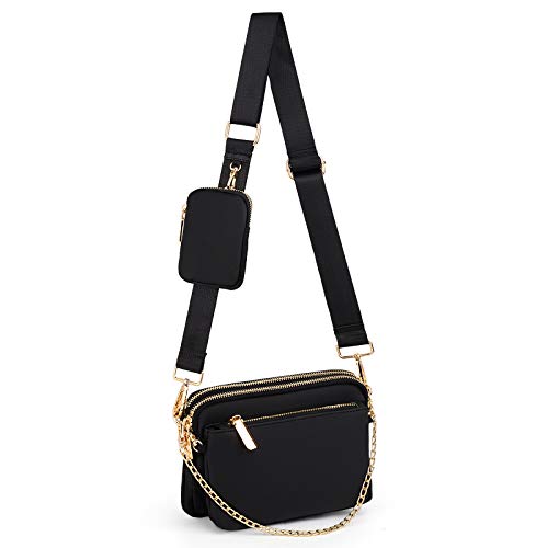 UTO Small Crossbody Bags for Women 3 in 1 Trendy Belt Purse Fashion Designer Mini Cute Sling Fanny Chest Pack