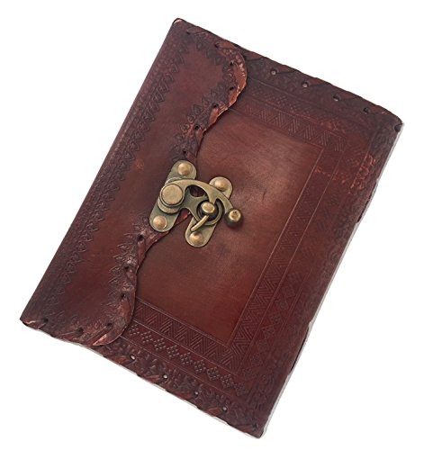 vintage crafts Leather Writing Journal Handmade Art Sketchbook Notebook Diary Unlined Travel Journal To write in Unisex Brown