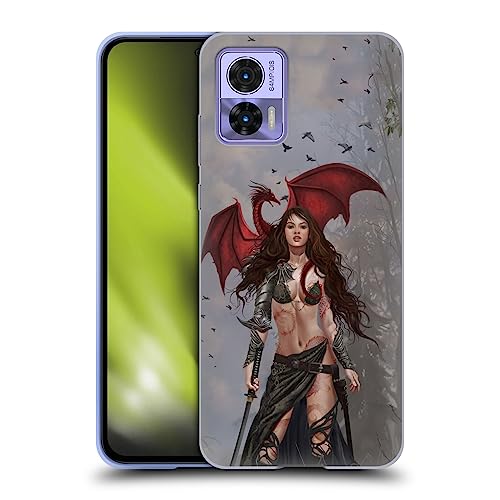 Head Case Designs Officially Licensed Nene Thomas Dragon Witch Warrior Sword Gothic Soft Gel Case Compatible with Motorola Edge 30 Neo 5G