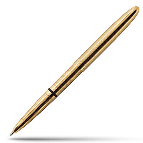 Fisher Space Bullet Space Pen, Gold Laquered Brass, Gift Boxed (400G)