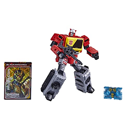Transformers Toys Generations War for Cybertron: Kingdom Voyager WFC-K44 Autobot Blaster & Eject Action Figure - Kids Ages 8 and Up, 7-inch