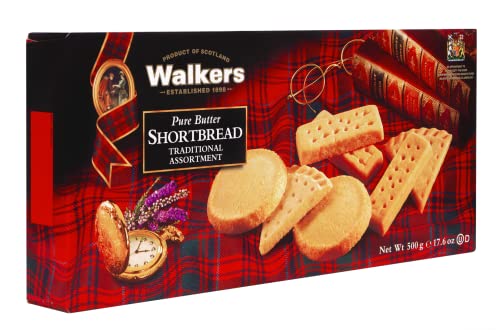 Walker’s Pure Butter Shortbread Traditional Assortment - 17 Assorted Cookies Per Box - Authentic Shortbread Cookies from Scotland