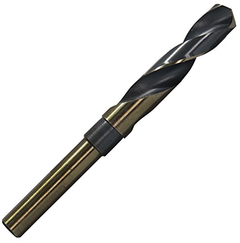 Drill America - KFDRSD9/16 9/16' Reduced Shank High Speed Steel Black & Gold KFD Drill Bit with 1/2' Shank, KFD Series