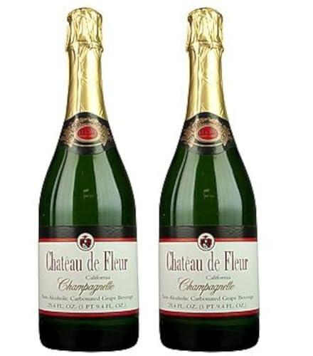 Chateau De Fleur Non-alcoholic Sparkling Wine Champagne Alternative (2 Pack)