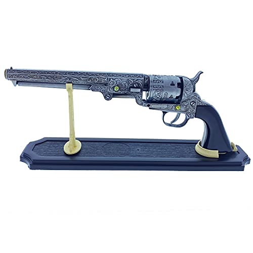 PS US Decorative Western Style Navy Revolver for Displays Costumes and Props. This is Not A Weapon… (Grey), Gray
