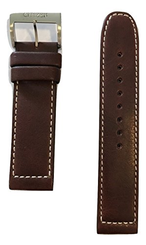 Citizen Men's 22mm Brown Leather Band Strap For Eco-Drive Avion Watch CA4210-24E