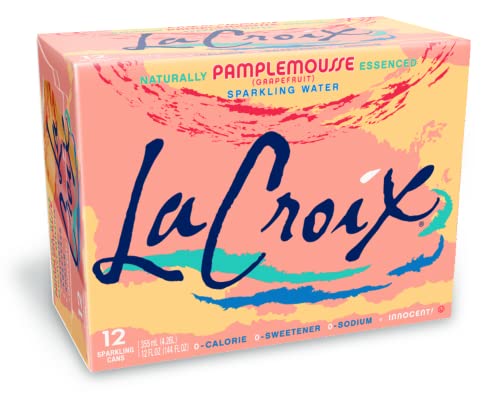 La Croix Sparkling Water, Grapefruit, 12 Fl Oz (Pack of 12)