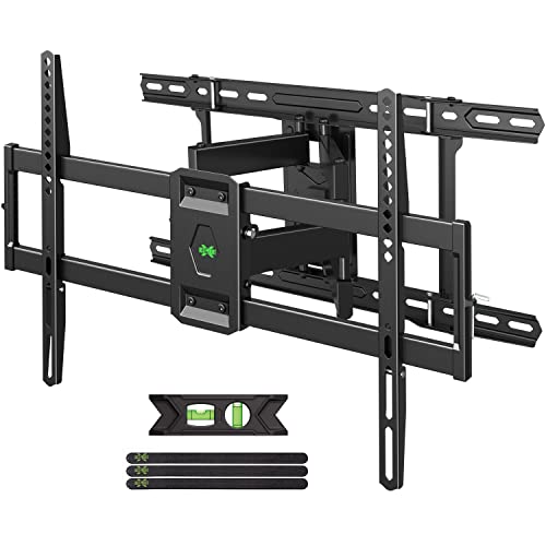 USX MOUNT UL Listed TV Wall Mount for 42'-85' TVS, Fits 16' 18' or 24' Studs, Full Motion TV Mount Swivel Tilt Extension TV Bracket with Dual Articulating Arms, Max VESA 600x400mm, Load 110lbs