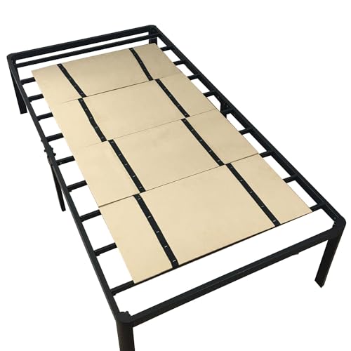 DMI Foldable Box Spring, Bunkie Board, Bed Support Slats for Support to Streamline and Minimize the Bed, No Assembly Needed, Twin Size, 60 x 30