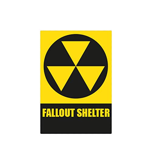 MAGNET Fallout Shelter Warning Nuclear Danger Magnetic Vinyl Car Fridge Sticks to any Metal Surface 5'
