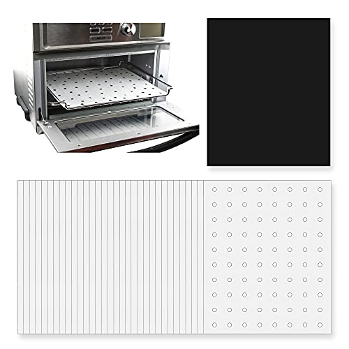 Parchment Paper Sheets for Toaster Oven Air Fryer 9 x 11 Compatible with Gowise, Cuisinart, Black Decker, Emeril Lagasse, Breville + More, Perforated Non-Stick Paper Liners for Cooking on Oven Rack