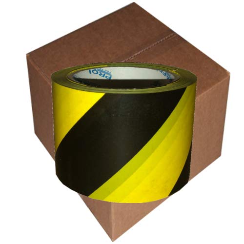 Pro Safe Barricade Tape Caution Yellow 3' x 200 ft (16 Roll/Case) Non Adhesive 3 mil