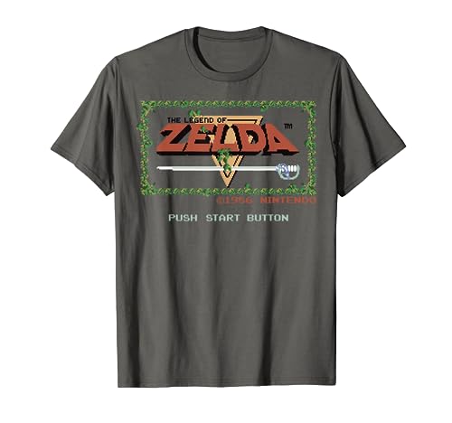 Nintendo Legend of Zelda Classic NES Title Screen T-Shirt