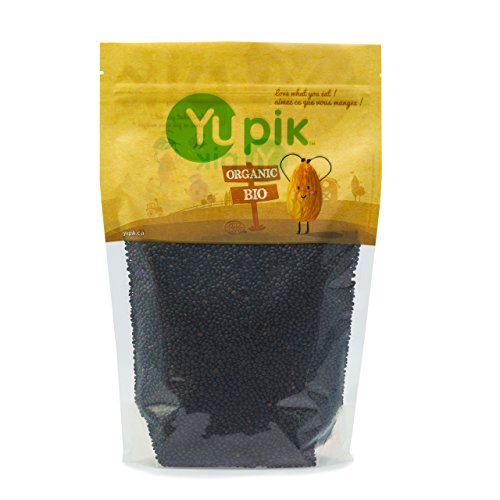 Yupik Organic Lentils, Black Beluga, 2.2 lb, Non-GMO, Vegan, Gluten-Free