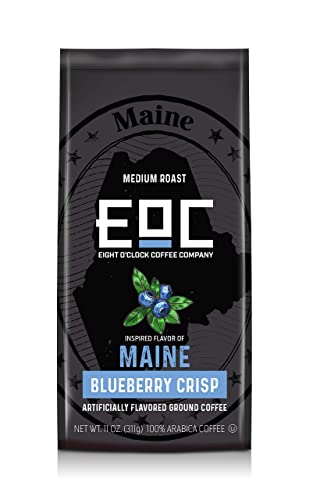 Eight O'Clock Coffee Flavors of America Maine Blueberry Crisp, 11 Ounce, Ground Coffee, 100% Arabica, Kosher Certified