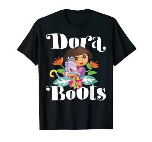 Dora the Explorer Dora and Boots Hugging Portrait T-Shirt