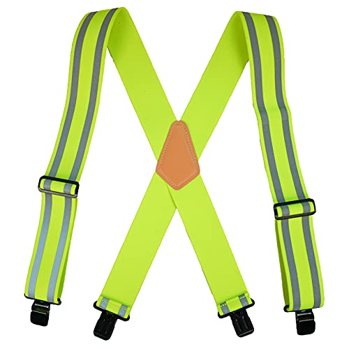 KUNN Safety Reflective Suspender Safety & High Visibility Men Work Suspender