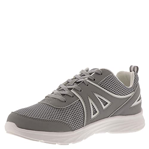 Vevo Active Sonja Athletic Sneaker Womens Sneaker 7 BM US GreyWhiteGreyWhite Chocolate